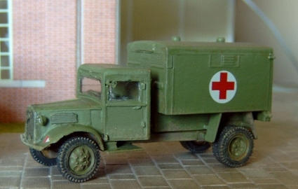 Bedford Ambulance  - a conversion of the Matador Models kit